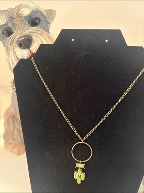 Plunder Gold-Tone Lariat Necklace with Pendant Charm